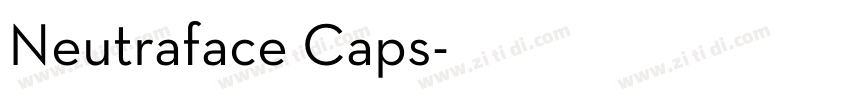 Neutraface Caps字体转换